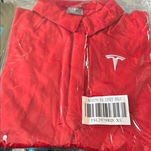 Tesla Red Jersey with Signature Emblem
